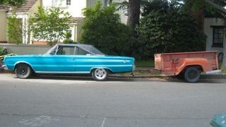 1967 Plymouth Belvedere II, with Bonus 1958 Dodge Pickup Bed Trailer